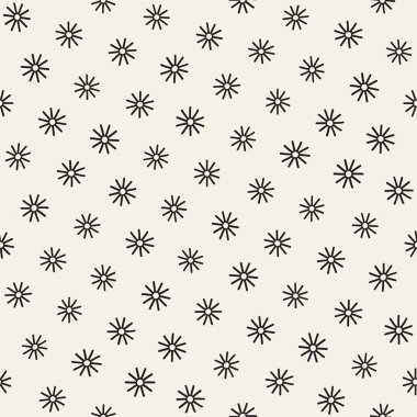 Vektör sorunsuz sunburst şekiller serbest desen. Arka plan yuvarlak fırça darbeleriyle. Elle çizilmiş doku