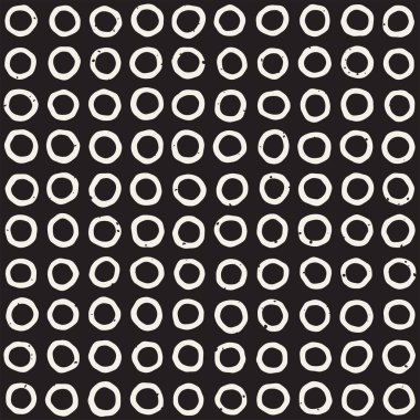 Elle çizilmiş stil etnik seamless modeli. Soyut geometrik döşeme arka plan siyah ve beyaz. Vektör Serbest doodle doku.