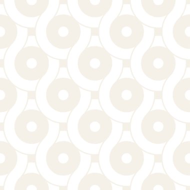 Vektör kesintisiz geometrik desen çizgiler ile daireler oluşur. Modern şık yuvarlanmış çizgiler doku. Yinelenen arka plan