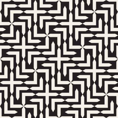 Vektör sorunsuz çapraz döşeme deseni. Modern şık geometrik doku. Yinelenen mozaik arka plan