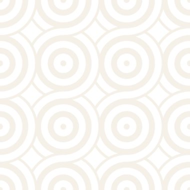 Vektör kesintisiz geometrik desen çizgiler ile daireler oluşur. Modern şık yuvarlanmış çizgiler doku. Yinelenen arka plan