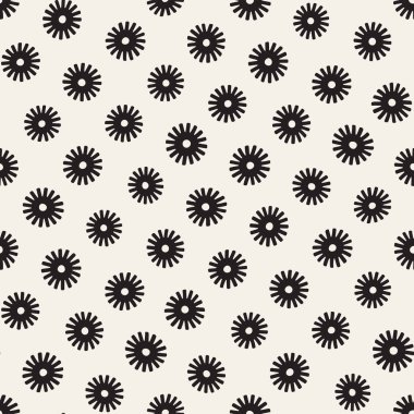 Vektör sorunsuz sunburst şekiller serbest desen. Arka plan yuvarlak fırça darbeleriyle. Elle çizilmiş doku