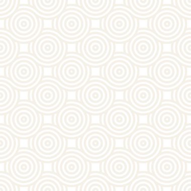 Vektör kesintisiz geometrik desen çizgiler ile daireler oluşur. Modern şık yuvarlanmış çizgiler doku. Yinelenen arka plan