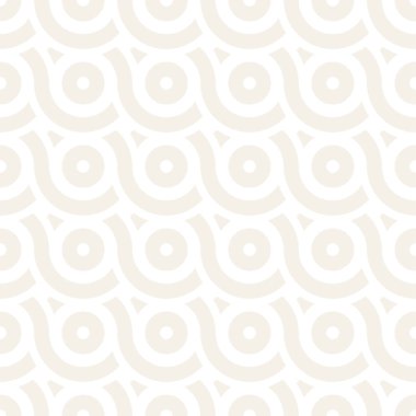 Vektör kesintisiz geometrik desen çizgiler ile daireler oluşur. Modern şık yuvarlanmış çizgiler doku. Yinelenen arka plan