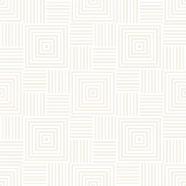 Stylish Lines Maze Lattice. Ethnic Monochrome Texture. Abstract Geometric Background. Vector Seamless Subtle Pattern — Stock Vector