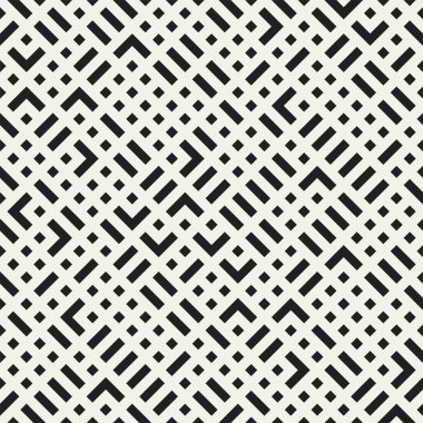 Vektör seamless modeli. Yinelenen doku kafes. Doğrusal kılavuz kaotik şekillerle birlikte. Şık geometrik kafes tasarımı