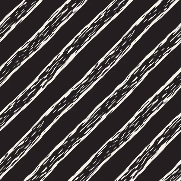 Dekorativa sömlösa mönster med handritad doodle linjer. Handmålade grungy vågiga ränder bakgrund. Trendiga freehand textur — Stock vektor