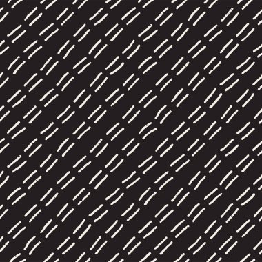 Elle çizilmiş stil etnik seamless modeli. Soyut geometrik döşeme arka plan siyah ve beyaz. Vektör Serbest doodle doku.