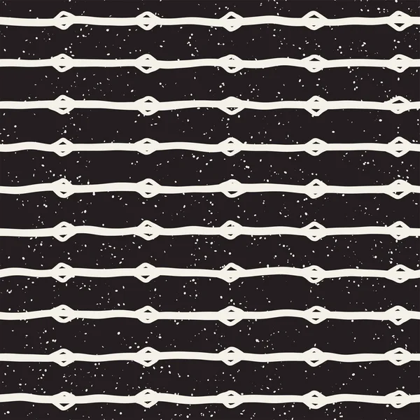 Elle çizilmiş stil etnik seamless modeli. Soyut geometrik döşeme arka plan siyah ve beyaz. Vektör Serbest doodle doku.