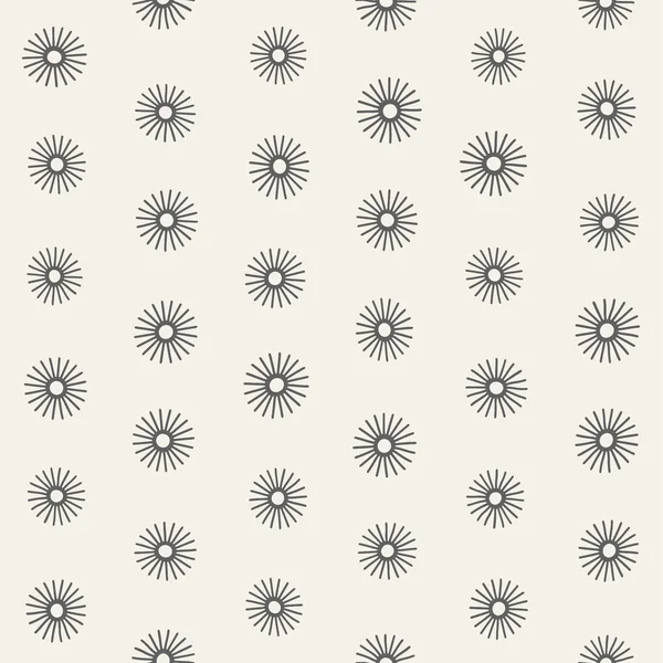 Vektör sorunsuz sunburst şekiller serbest desen. Arka plan yuvarlak fırça darbeleriyle. Elle çizilmiş doku