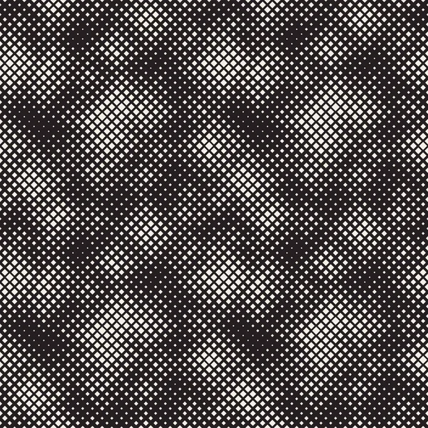Modern Stylish Halftone Texture. Endless Abstract Background With Random Size Squares. Vector Seamless Chaotic Mosaic Pattern. — Stock Vector