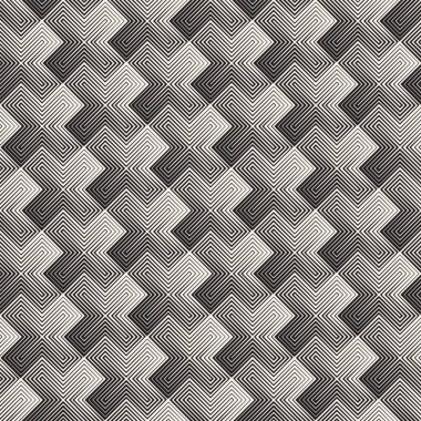 Vektör sorunsuz çapraz döşeme deseni. Modern şık geometrik doku. Yinelenen mozaik arka plan