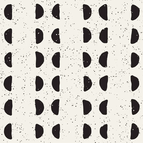 Elle çizilmiş stil etnik seamless modeli. Soyut geometrik döşeme arka plan siyah ve beyaz. Vektör Serbest doodle doku.