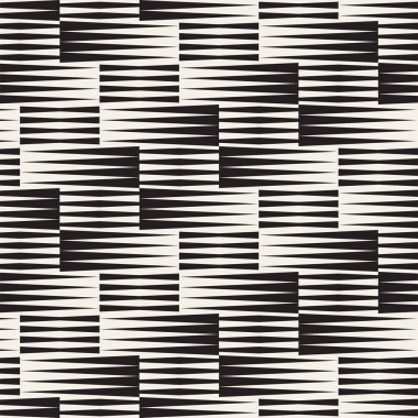 Vektör kesintisiz geometrik desen. Düzenli kiremitli süsleme. Tilig soyut arka çapraz. Modern yarı ton mozaik doku.