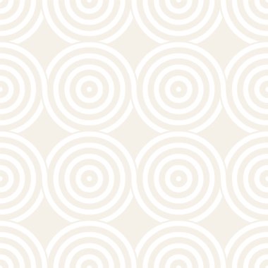 Vektör kesintisiz geometrik desen çizgiler ile daireler oluşur. Modern şık yuvarlanmış çizgiler doku. Yinelenen arka plan