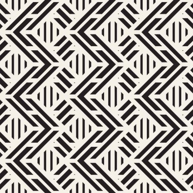 Vektör seamless trendy modeli. Modern şık Yinelenen doku. Geometrik kafes yinelenen