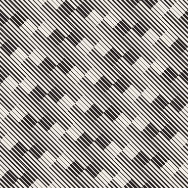 Vektör kesintisiz geometrik desen. Düzenli kiremitli süsleme. Tilig soyut arka çapraz. Modern yarı ton mozaik doku.