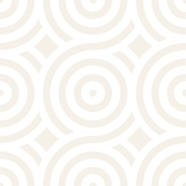 Vektör kesintisiz geometrik desen çizgiler ile daireler oluşur. Modern şık yuvarlanmış çizgiler doku. Yinelenen arka plan