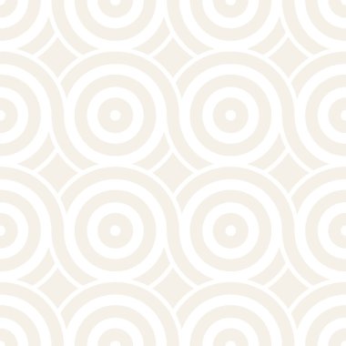 Vektör kesintisiz geometrik desen çizgiler ile daireler oluşur. Modern şık yuvarlanmış çizgiler doku. Yinelenen arka plan