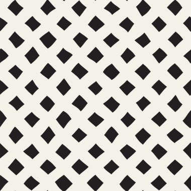 El ile Seamless Modeli dalgalar çizilmiş. Arka plan dalgalı fırça darbeleriyle. Siyah ve beyaz serbest doku hatları.