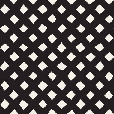 El ile Seamless Modeli dalgalar çizilmiş. Arka plan dalgalı fırça darbeleriyle. Siyah ve beyaz serbest doku hatları.