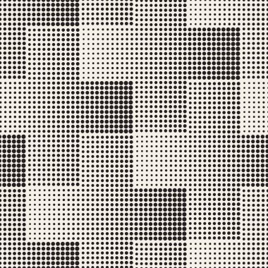 Vektör kesintisiz geometrik desen. Düzenli kiremitli süsleme. Tilig soyut arka çapraz. Modern yarı ton mozaik doku.