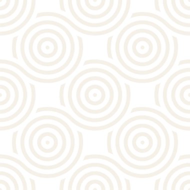 Vektör kesintisiz geometrik desen çizgiler ile daireler oluşur. Modern şık yuvarlanmış çizgiler doku. Yinelenen arka plan