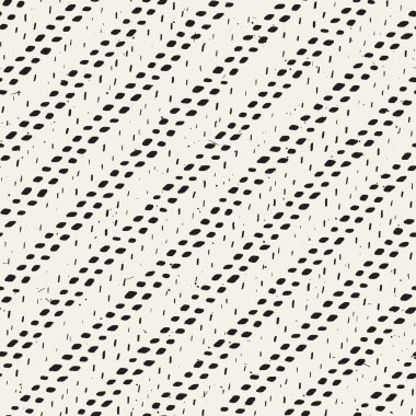 Elle çizilmiş stil seamless modeli. Soyut geometrik döşeme arka plan siyah ve beyaz. Vektör doodle hat kafes