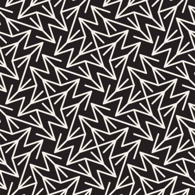 Soyut geometrik desen çizgili satırlar. Sorunsuz vektör ackground. Siyah ve beyaz kafes doku.