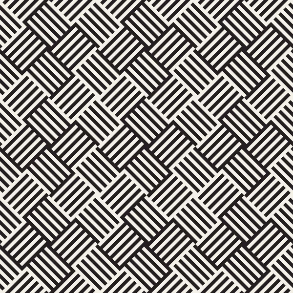 Patrón geométrico abstracto con rayas, líneas. Terreno de juego de vectores sin fisuras. Textura de celosía en blanco y negro . — Archivo Imágenes Vectoriales