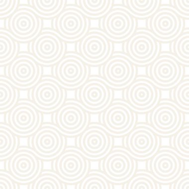 Vektör kesintisiz geometrik desen çizgiler ile daireler oluşur. Modern şık yuvarlanmış çizgiler doku. Yinelenen arka plan