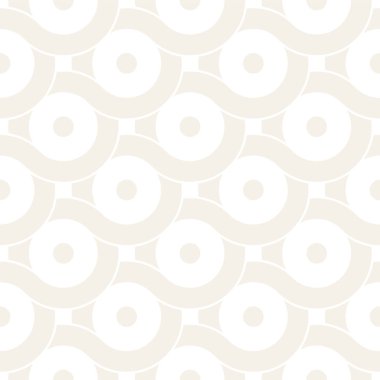 Vektör kesintisiz geometrik desen çizgiler ile daireler oluşur. Modern şık yuvarlanmış çizgiler doku. Yinelenen arka plan