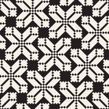 Vektör sorunsuz çapraz döşeme deseni. Modern şık geometrik doku. Yinelenen mozaik arka plan