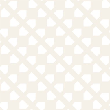 Sorunsuz oyma desen. Stilize kafes tekrarladı. Simetrik geometrik duvar kağıdı. Kafes etnik motif. Vektör çizim