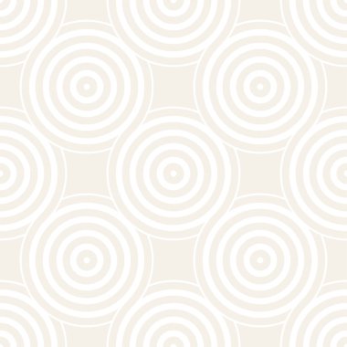 Vektör kesintisiz geometrik desen çizgiler ile daireler oluşur. Modern şık yuvarlanmış çizgiler doku. Yinelenen arka plan