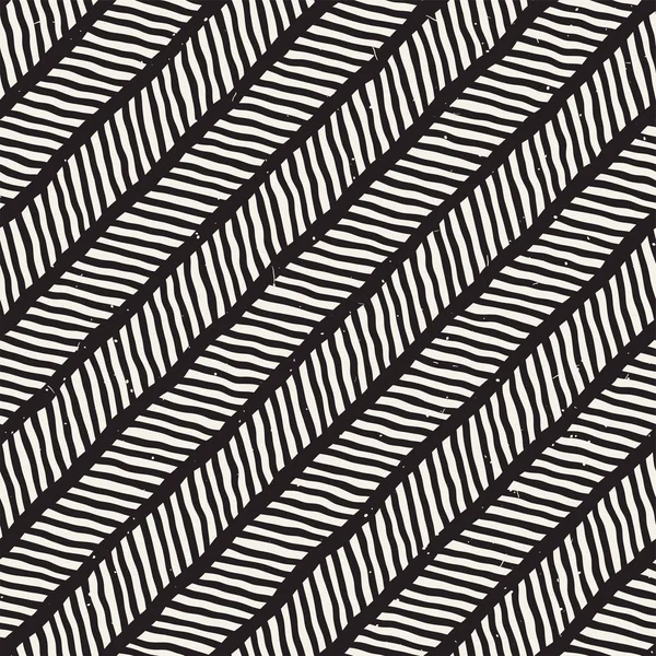 Elle çizilmiş stil seamless modeli. Soyut geometrik döşeme arka plan siyah ve beyaz. Vektör doodle hat kafes