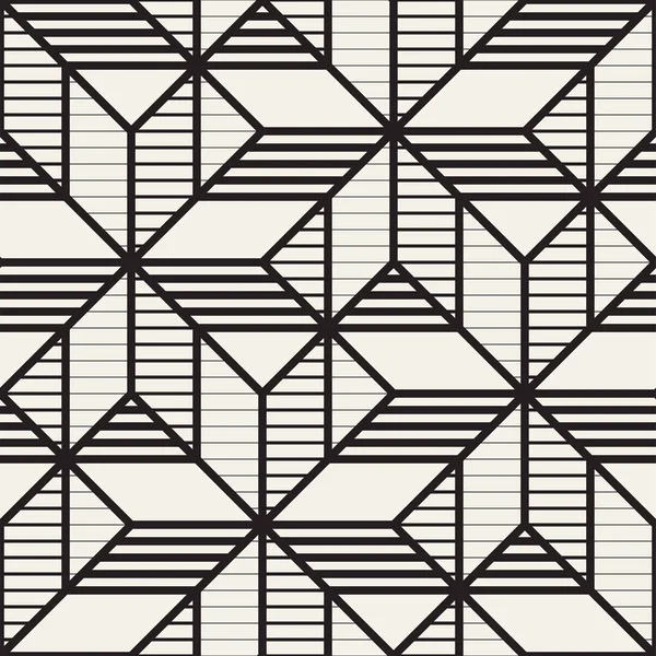 Vector naadloze cross Tegelen patroon. Moderne stijlvolle geometrische lattice textuur. Herhalende mozaïek vormen abstract achtergrond — Stockvector