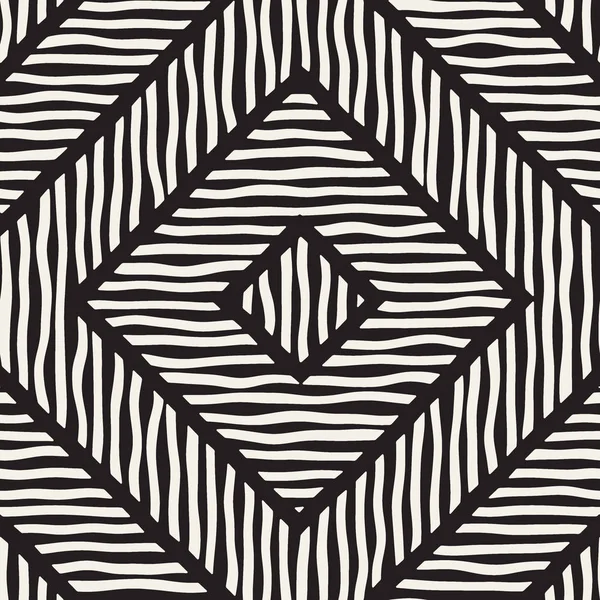 Vektör sorunsuz elle çizilmiş desen. Zigzag ve şerit kaba hatları. Aşiret tasarım arka plan. Etnik doodle doku.