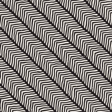 Elle çizilmiş stil seamless modeli. Soyut geometrik döşeme arka plan siyah ve beyaz. Vektör doodle hat kafes
