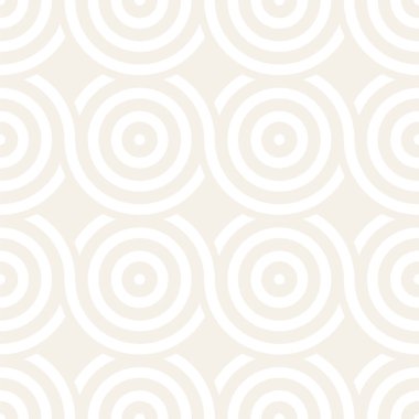 Vektör kesintisiz geometrik desen çizgiler ile daireler oluşur. Modern şık yuvarlanmış çizgiler doku. Yinelenen arka plan