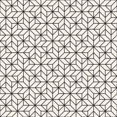 Vektör sorunsuz çapraz döşeme deseni. Modern şık geometrik kafes doku. Yinelenen Mozaik şekiller arka plan soyut