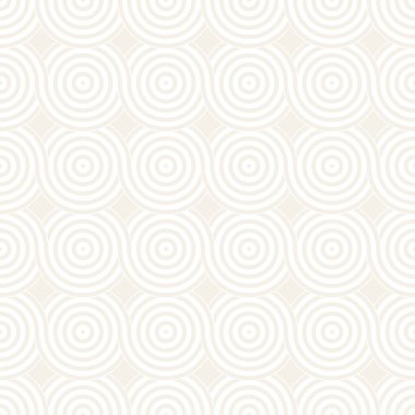 Vektör kesintisiz geometrik desen çizgiler ile daireler oluşur. Modern şık yuvarlanmış çizgiler doku. Yinelenen arka plan