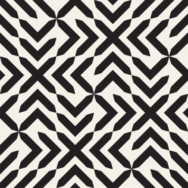 Vektör sorunsuz çapraz döşeme deseni. Modern şık geometrik kafes doku. Yinelenen Mozaik şekiller arka plan soyut