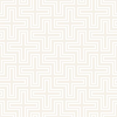 Vektör sorunsuz çapraz döşeme deseni. Modern şık geometrik doku. Yinelenen mozaik arka plan