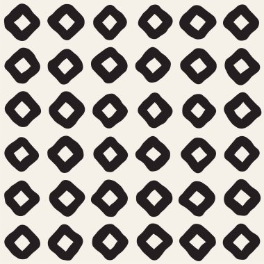 Elle çizilmiş stil etnik seamless modeli. Soyut geometrik döşeme arka plan siyah ve beyaz. Vektör Serbest doodle doku.