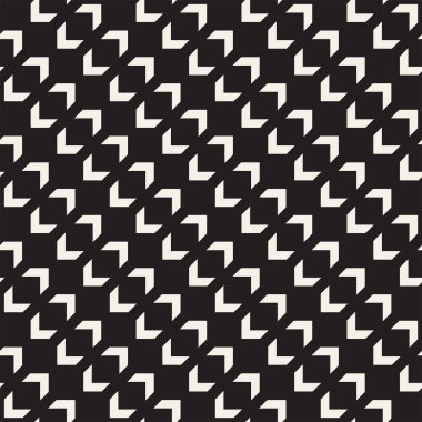 Sorunsuz oyma desen. Tekrarlanan kafes. Simetrik geometrik soyut duvar kağıdı. Kafes etnik motif. Vektör çizim