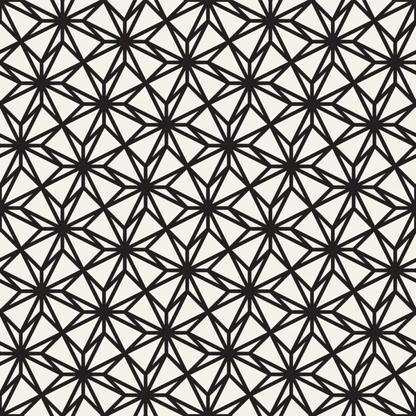 Patrón de baldosas cruzadas sin costura vectorial. Moderna textura de celosía geométrica elegante. Repetir mosaico formas fondo abstracto — Vector de stock
