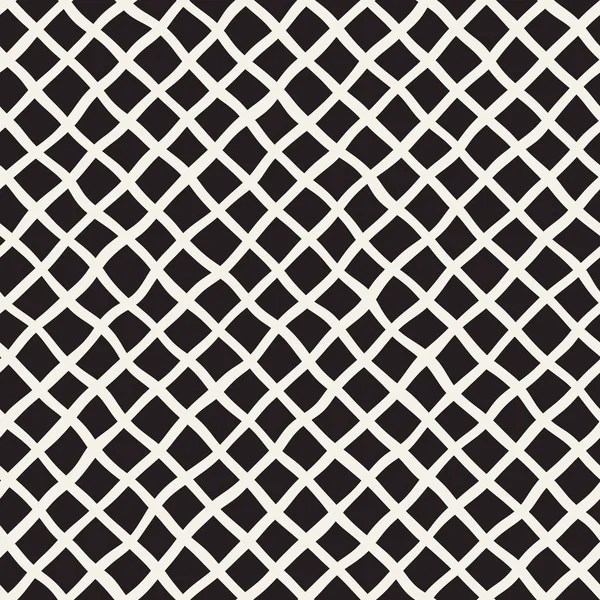 El ile Seamless Modeli dalgalar çizilmiş. Arka plan dalgalı fırça darbeleriyle. Siyah ve beyaz serbest doku hatları.