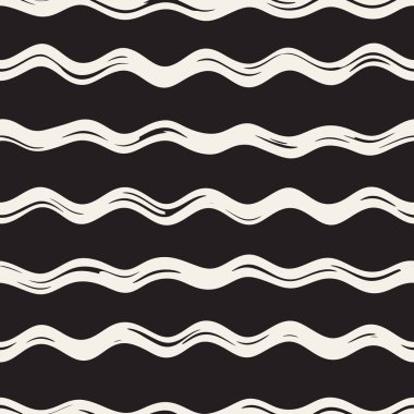 Dekoratif seamless modeli handdrawn doodle hatları ile. El grungy dalgalı çizgiler arka plan boyalı. Trendy serbest doku 