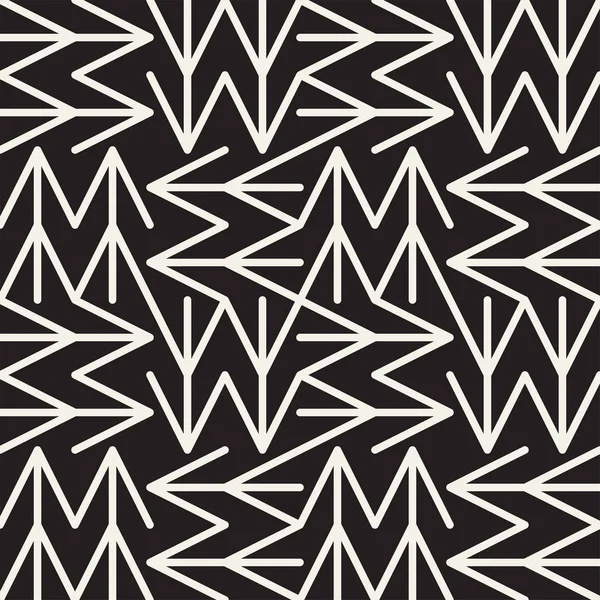 Soyut geometrik desen çizgili satırlar. Sorunsuz vektör ackground. Siyah ve beyaz kafes doku.